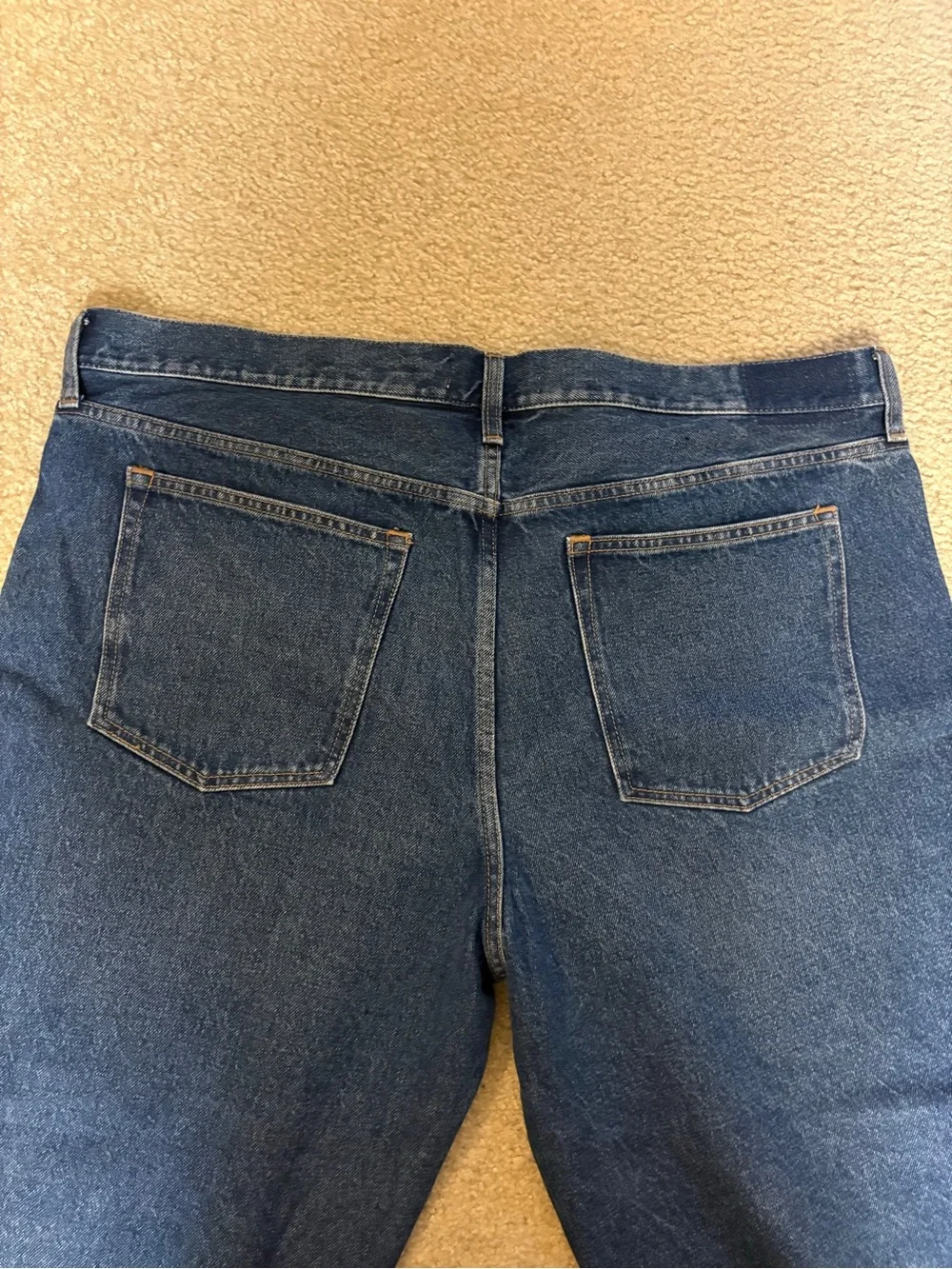 Classic womens Dark Blue Denim Jeans
